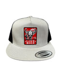 Live Nice Western Bull Embroidered Patch Adjustable Snap Back Trucker Hat