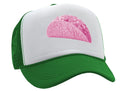 PINK TACO - funny joke gag prank sexy - Vintage Retro Style Trucker Cap Hat - Five Panel Retro Style TRUCKER Cap
