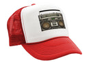 BOOMBOX - classic 80's 90's breakdancing - Vintage Retro Style Trucker Cap Hat - Five Panel Retro Style TRUCKER Cap