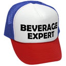 BEVERAGE EXPERT - beer wine liquor party - Vintage Retro Style Trucker Cap Hat - Five Panel Retro Style TRUCKER Cap