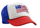 USA FLAG - Five Panel Retro Style TRUCKER Cap