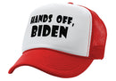 Hands Off Biden - Five Panel Retro Style TRUCKER Cap