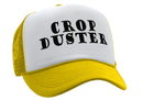CROP DUSTER - funny fart prank joke - Vintage Retro Style Trucker Cap Hat - Five Panel Retro Style TRUCKER Cap