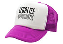 Legalize Cocaine - Vintage Retro Style Trucker Cap Hat - Five Panel Retro Style TRUCKER Cap