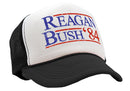 REAGAN BUSH '84 - funny retro vintage style - Unisex Adult Trucker Cap Hat - Five Panel Retro Style TRUCKER Cap