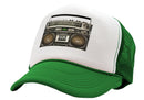 BOOMBOX - classic 80's 90's breakdancing - Vintage Retro Style Trucker Cap Hat - Five Panel Retro Style TRUCKER Cap