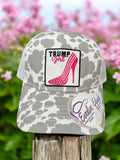 Ladies "Trump Girl" Ponytail Adjustable Snap Back Trucker Hat