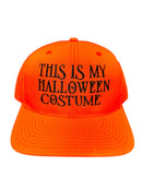 This Is My Halloween Costume Adjustable Snap Back Embroidered Trucker Hat Cap