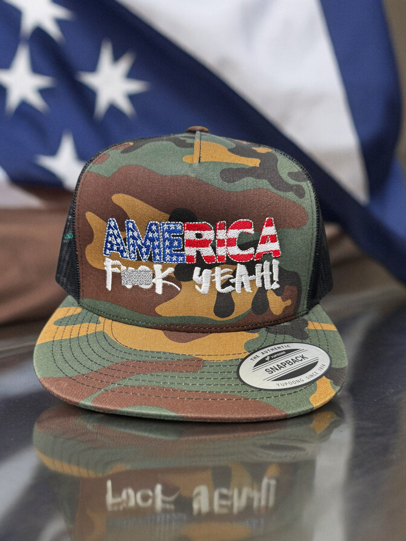 America F--K Yeah! - Adjustable Snapback Trucker Hat