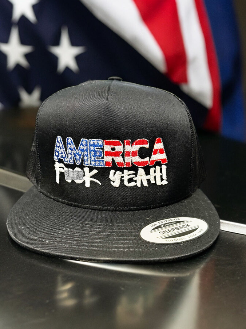 America F--K Yeah! - Adjustable Snapback Trucker Hat