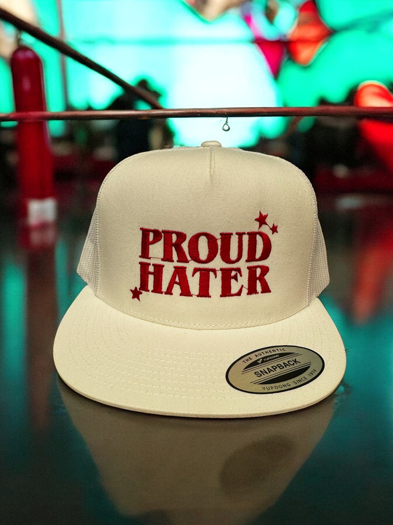 Proud Hater Embroidered Adjustable Snap Back Trucker Hat Cap