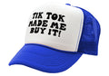 TIK TOK Made Me Buy It - viral video - Vintage Retro Style Trucker Cap Hat - Five Panel Retro Style TRUCKER Cap