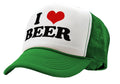 I HEART BEER - funny joke party gag - Vintage Retro Style Trucker Cap Hat - Five Panel Retro Style TRUCKER Cap