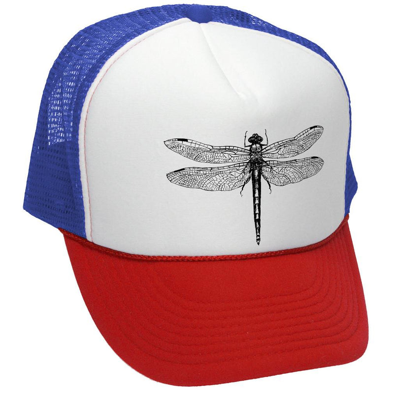 Dragonfly Trucker Hat - Mesh Cap - Five Panel Retro Style TRUCKER Cap