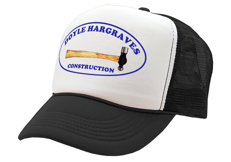 DOYLE HARGRAVES CONSTRUCTION movie - Vintage Retro Style Trucker Cap Hat - Five Panel Retro Style TRUCKER Cap
