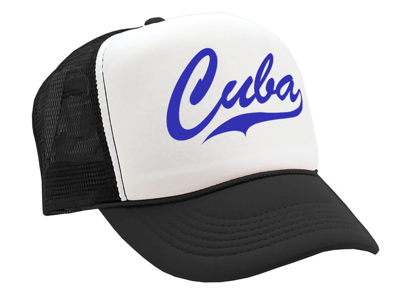 CUBA - hispanic pride latin america cubano - Vintage Retro Style Trucker Cap Hat - Five Panel Retro Style TRUCKER Cap