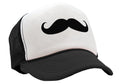 MUSTACHE - funny hipster - Vintage Retro Style Trucker Cap Hat - Five Panel Retro Style TRUCKER Cap