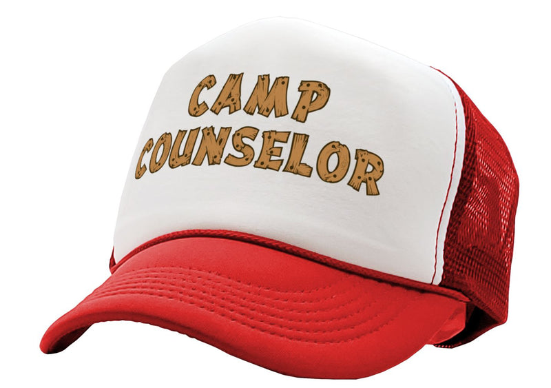 CAMP COUNSELOR - nature wilderness guide tourist - Unisex Adult Trucker Cap Hat - Five Panel Retro Style TRUCKER Cap
