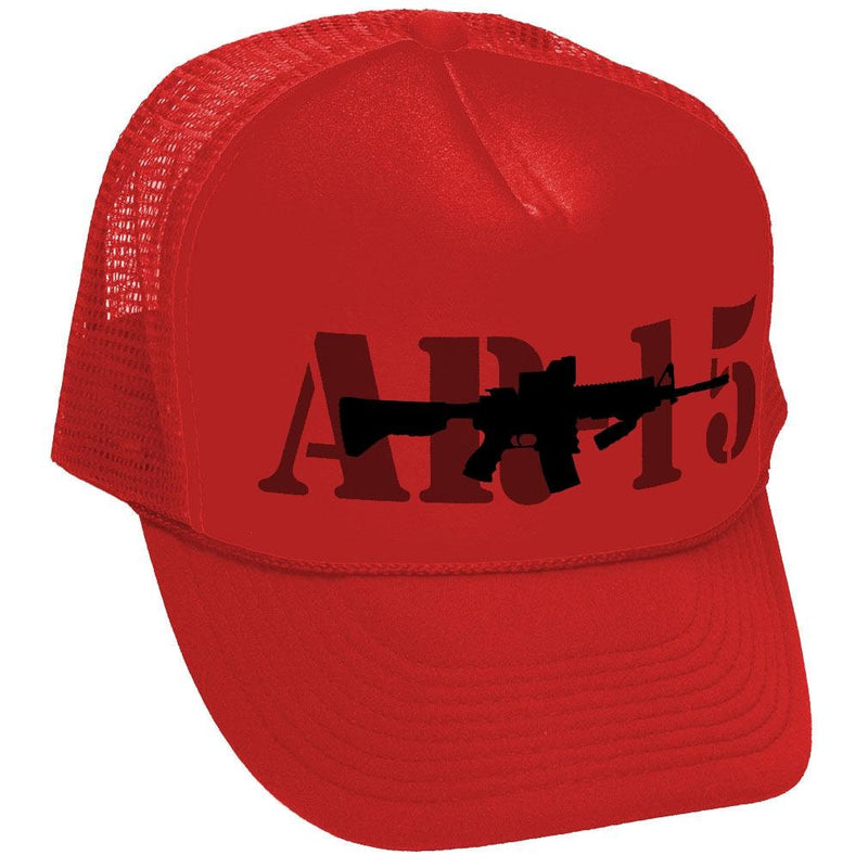 AR-15 - ar15 assault rifle gun rights usa - Adult Trucker Cap Hat - Five Panel Retro Style TRUCKER Cap