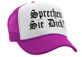 SPRECHEN SIE DICK - step brothers funny - Vintage Retro Style Trucker Cap Hat - Five Panel Retro Style TRUCKER Cap