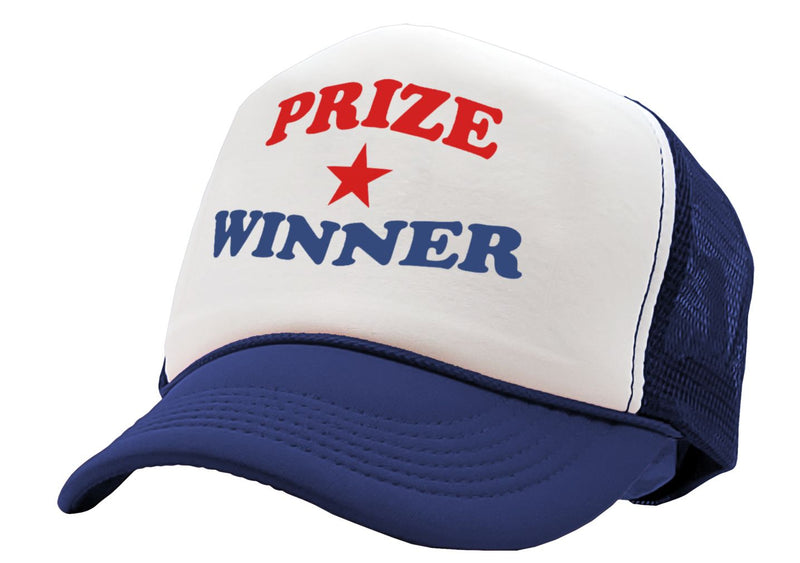 PRIZE WINNER - winning consolation gift - Adult Trucker Cap Hat - Five Panel Retro Style TRUCKER Cap