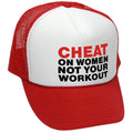 Cheat on Women Trucker Hat - Mesh Cap - Flat Bill Snap Back 5 Panel Hat