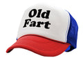 OLD FART - funny over the hill joke gag - Vintage Retro Style Trucker Cap Hat - Five Panel Retro Style TRUCKER Cap