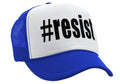 RESIST - hashtag resistance movement fight - Vintage Retro Style Trucker Cap Hat - Five Panel Retro Style TRUCKER Cap