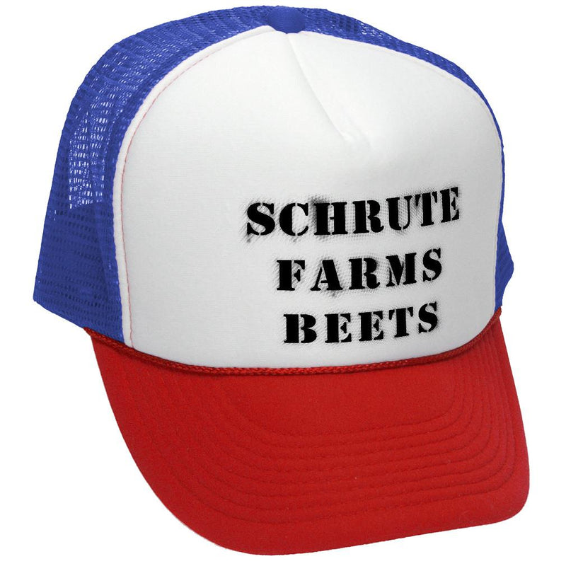SCHRUTE FARMS - office beets tv funny show - Mesh Trucker Hat Cap - Five Panel Retro Style TRUCKER Cap