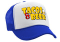 TACOS & BEER - Five Panel Retro Style TRUCKER Cap