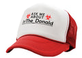 Ask Me About The_Donald - Five Panel Retro Style TRUCKER Cap