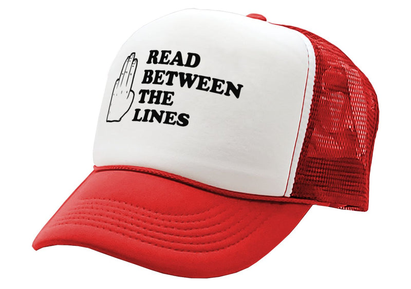 READ BETWEEN the LINES - Five Panel Retro Style TRUCKER Cap