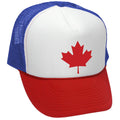 CANADIAN MAPLE LEAF - O Canada patriot pride - Vintage Retro Style Trucker Cap Hat - Five Panel Retro Style TRUCKER Cap