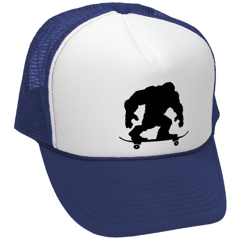 Skatesquatch Skating Trucker Hat - Five Panel Retro Style TRUCKER Cap