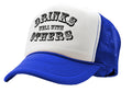 DRINKS WELL WITH OTHERS - alcohol party - Vintage Retro Style Trucker Cap Hat - Five Panel Retro Style TRUCKER Cap