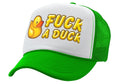 F___ A DUCK - funny dare gift gag rubber ducky - Vintage Retro Style Trucker Cap Hat - Five Panel Retro Style TRUCKER Cap