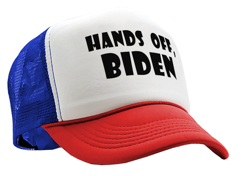 Hands Off Biden - Five Panel Retro Style TRUCKER Cap