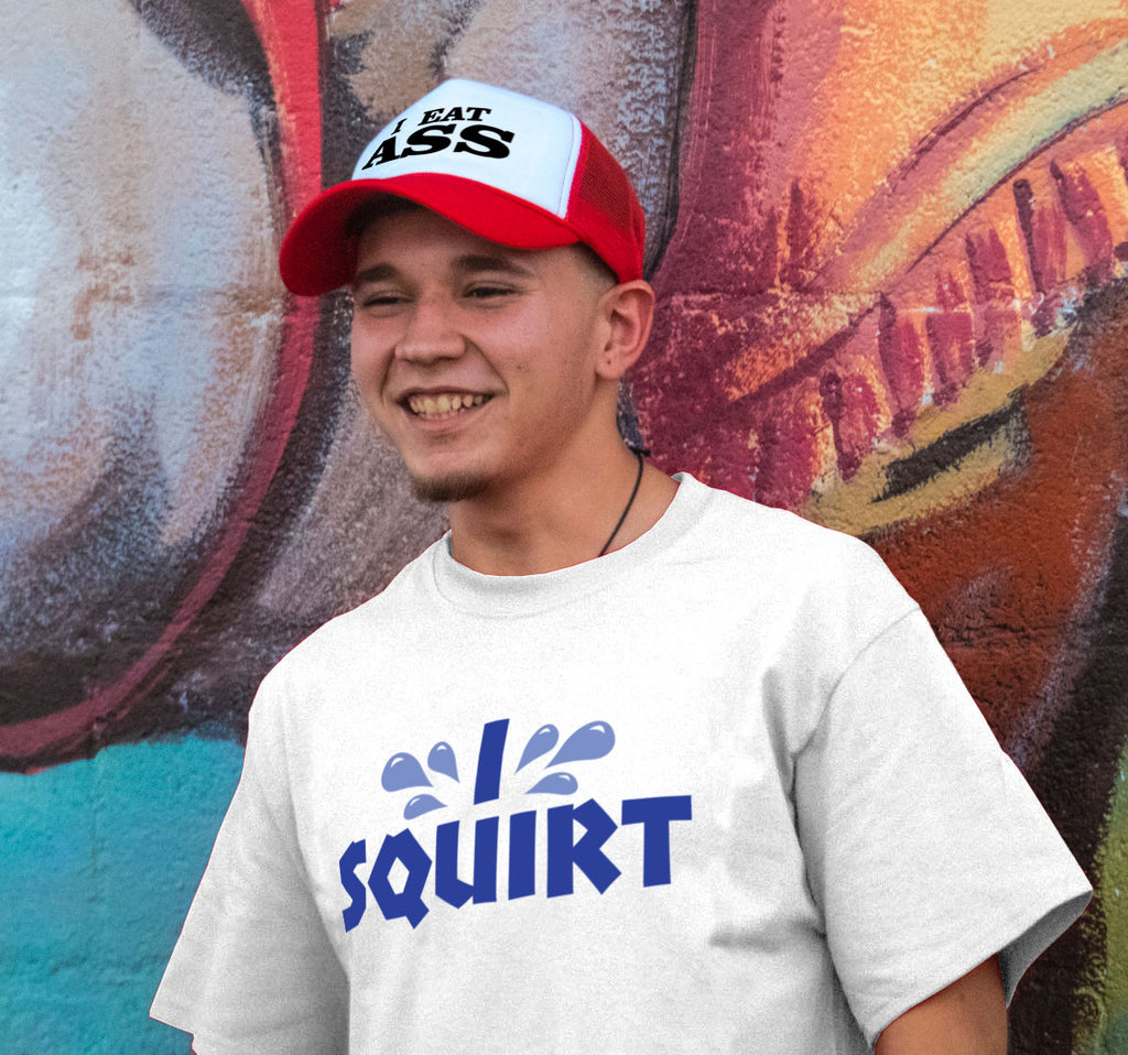 I Eat Ass - Five Panel Retro Style TRUCKER Cap