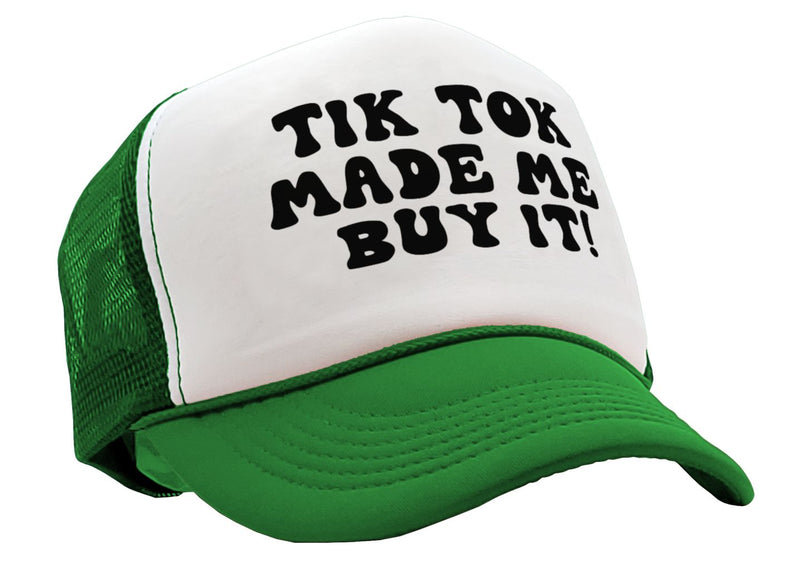 TIK TOK Made Me Buy It - viral video - Vintage Retro Style Trucker Cap Hat