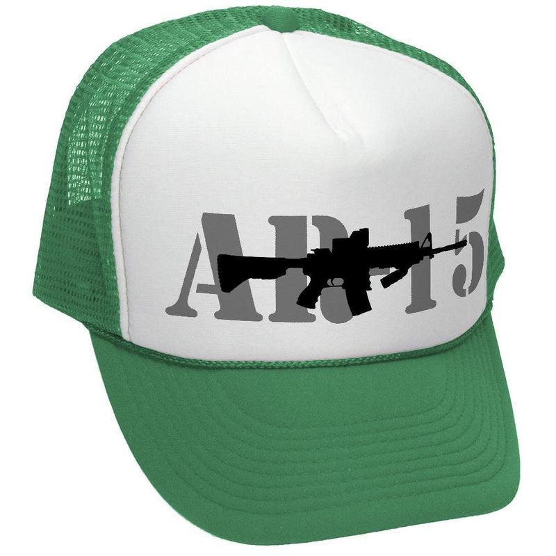 AR-15 - ar15 assault rifle gun rights usa - Adult Trucker Cap Hat - Five Panel Retro Style TRUCKER Cap