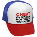 Cheat on Women Trucker Hat - Mesh Cap - Flat Bill Snap Back 5 Panel Hat