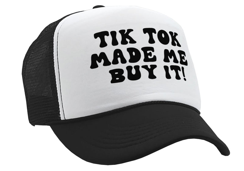 TIK TOK Made Me Buy It - viral video - Vintage Retro Style Trucker Cap Hat