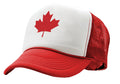 CANADIAN MAPLE LEAF - O Canada patriot pride - Vintage Retro Style Trucker Cap Hat - Five Panel Retro Style TRUCKER Cap