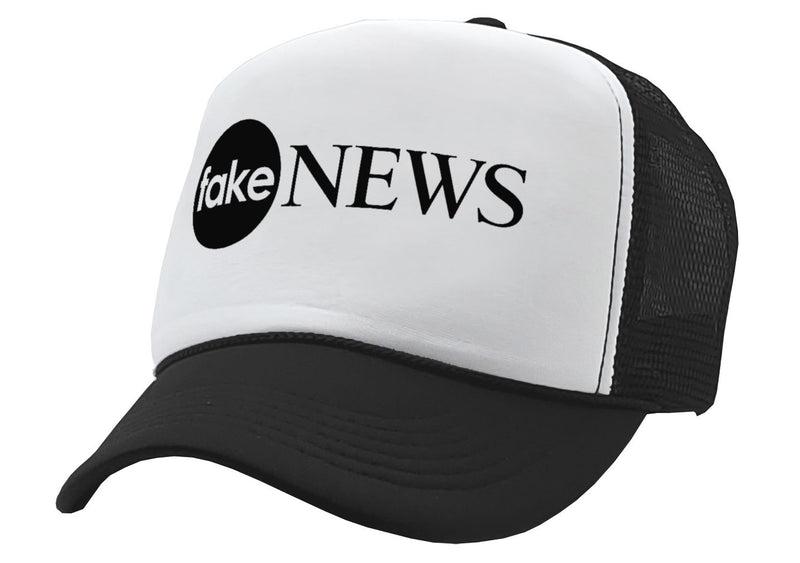 FAKE NEWS - media donald trump for president 24 - Vintage Retro Style Trucker Cap Hat