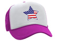 AMERICAN STAR - usa patriot america 4th - Vintage Retro Style Trucker Cap Hat - Five Panel Retro Style TRUCKER Capd