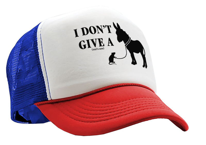 I Don't Give a RAT'S ASS - Five Panel Retro Style TRUCKER Cap