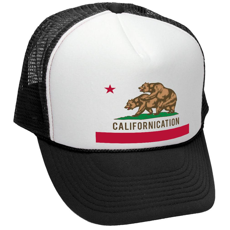 Californication - TRUCKER HAT - Mesh Cap - Five Panel Retro Style TRUCKER Cap