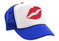 SEXY LIPS - kiss lipstick hot - Vintage Retro Style Trucker Cap Hat - Five Panel Retro Style TRUCKER Cap