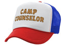 CAMP COUNSELOR - nature wilderness guide tourist - Unisex Adult Trucker Cap Hat - Five Panel Retro Style TRUCKER Cap