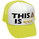 THIS S--- IS BANANAS - funny parody joke - Mesh Trucker Hat Cap - Five Panel Retro Style TRUCKER Cap